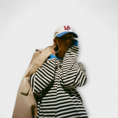 Vina | Randig oversize-tröja